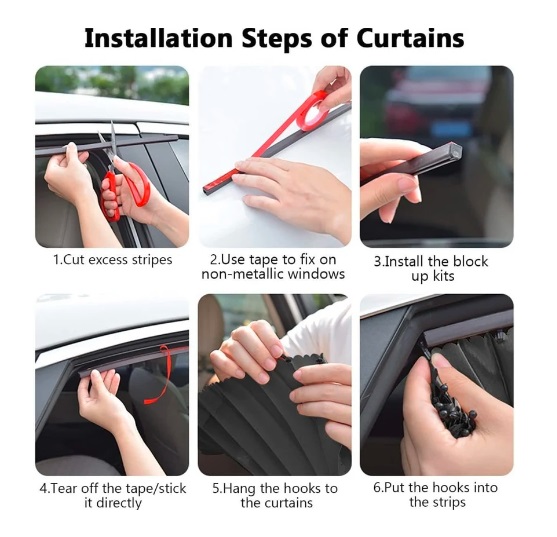 Car Window Sunshade Cover Curtain - Image 4