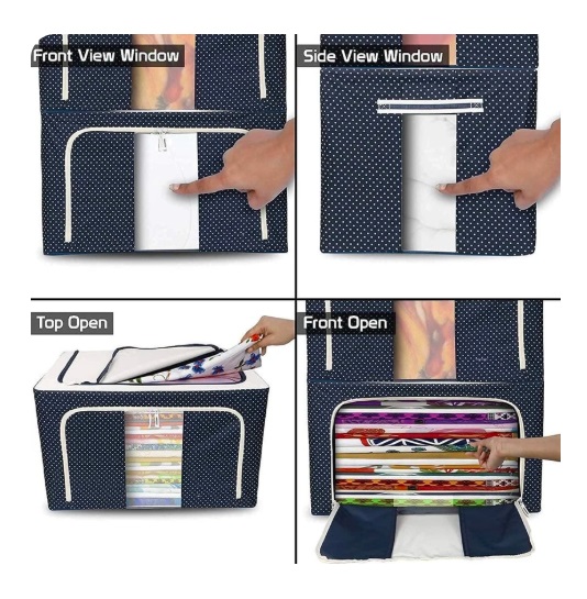 66 Liter Storage Bag with Foldable Steel Frame - Image 5