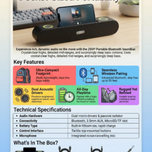 25VP Portable Bluetooth soundbar