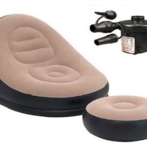 Inflatable Chair Lazy Sofa With Footrest
