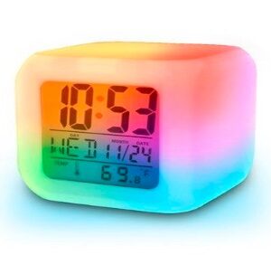 7 Color Change Clock (LED color-changing digital alarm clock)