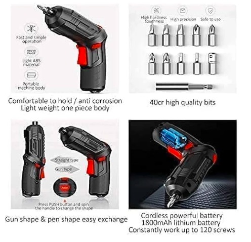 47 in 1 Cordless Electric Screwdriver Set - Image 4