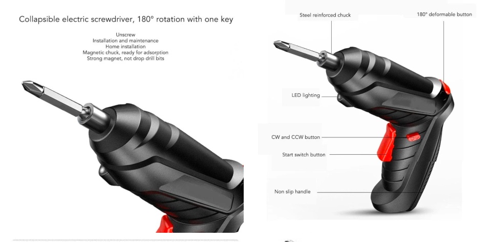 47 in 1 Cordless Electric Screwdriver Set - Image 5