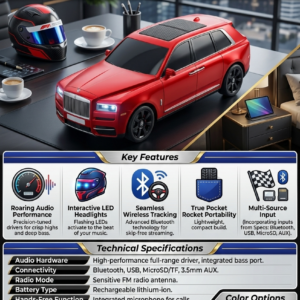 F1 model Portable car-shaped Bluetooth speaker