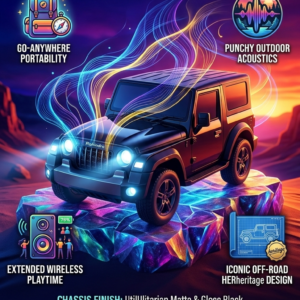 F7 portable Bluetooth speaker  black Jeep vehicle  Thaar
