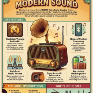 M427SP Retro Radio Speaker