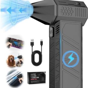 Super Powerful Turbo air Blower - Handheld 3rd Generation Brushless Motor 130000 RPM - 3 Speed - 3000mAh Rechargable - Multi Usage for Car - Home - Workshop - Electrical Works