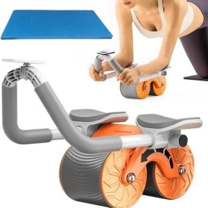 Workout Roller, Abs Workout Equipment Automatic Rebound Wheel, Home Gym Wheels Roller Abdominal Exercises For Abdominal Muscles